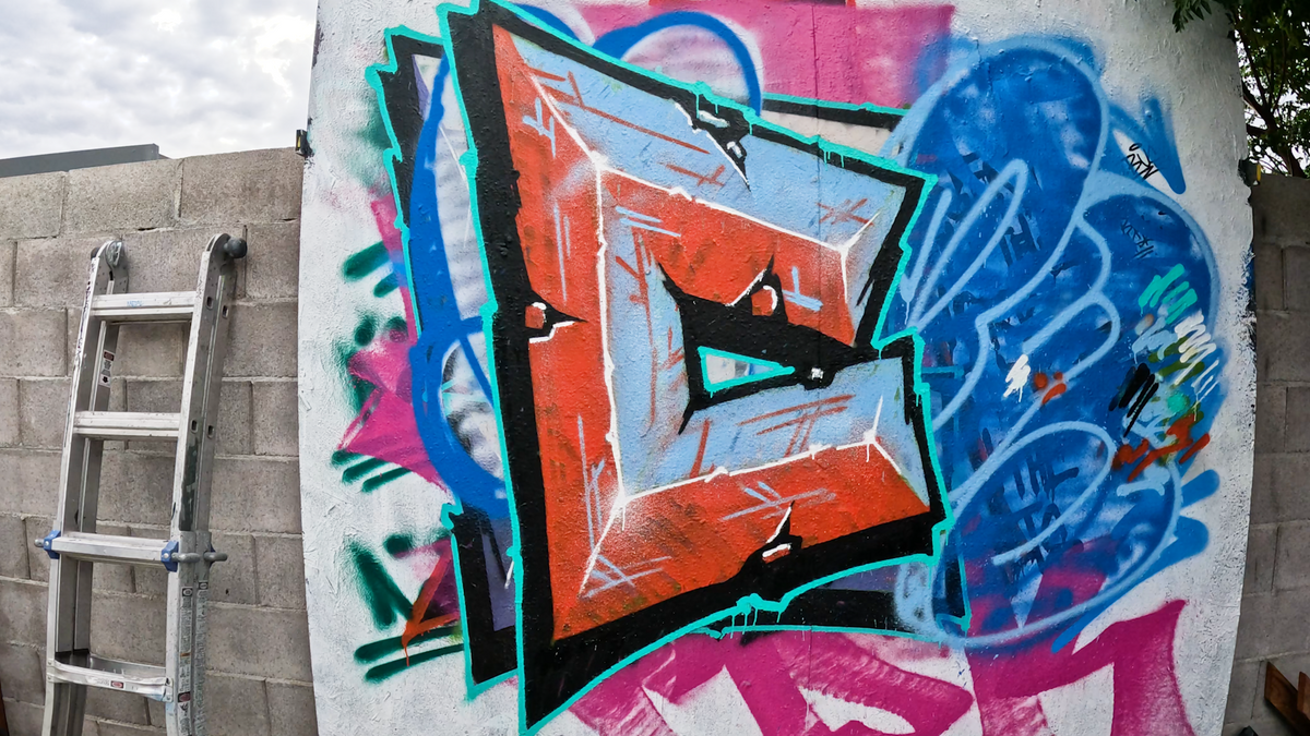 Dirty Bevel Letters: C (Graffiti Alphabet Series)