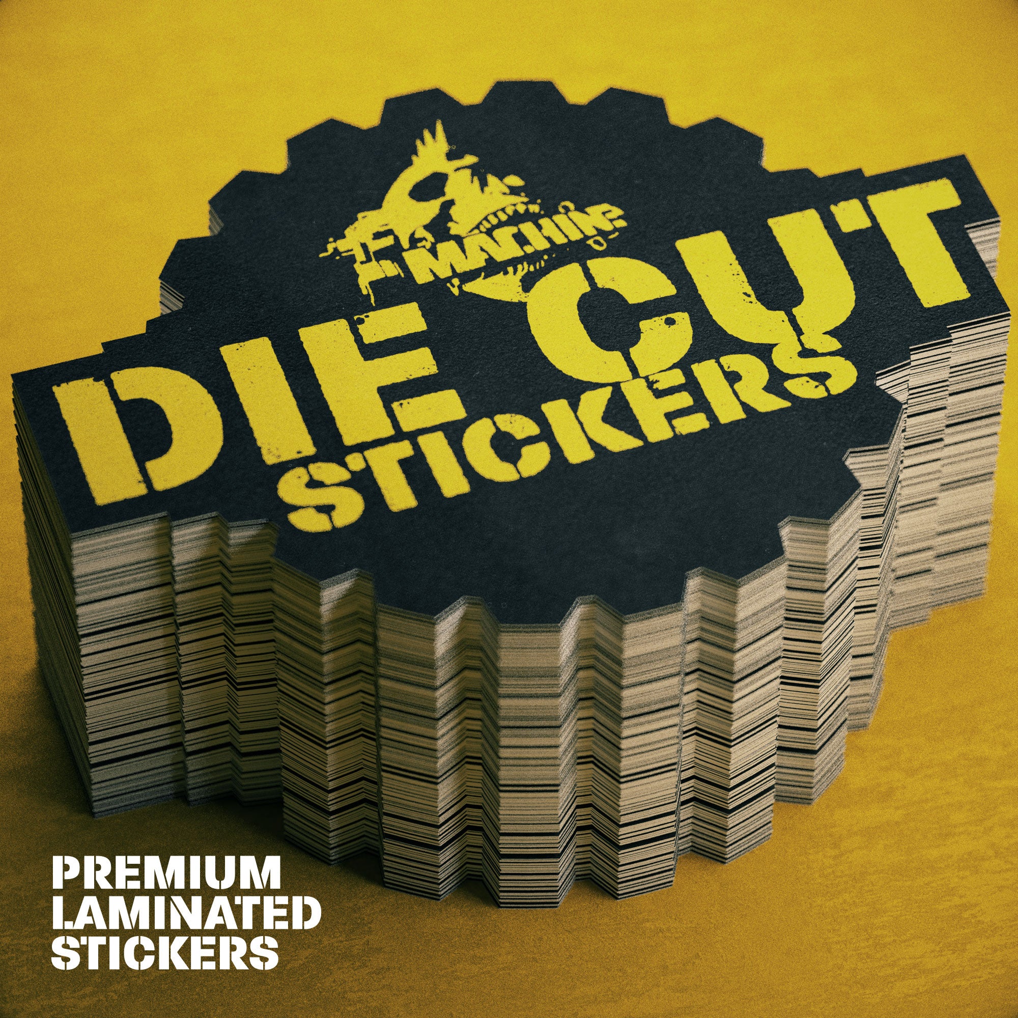 LAMINATED DIE CUT STICKERS