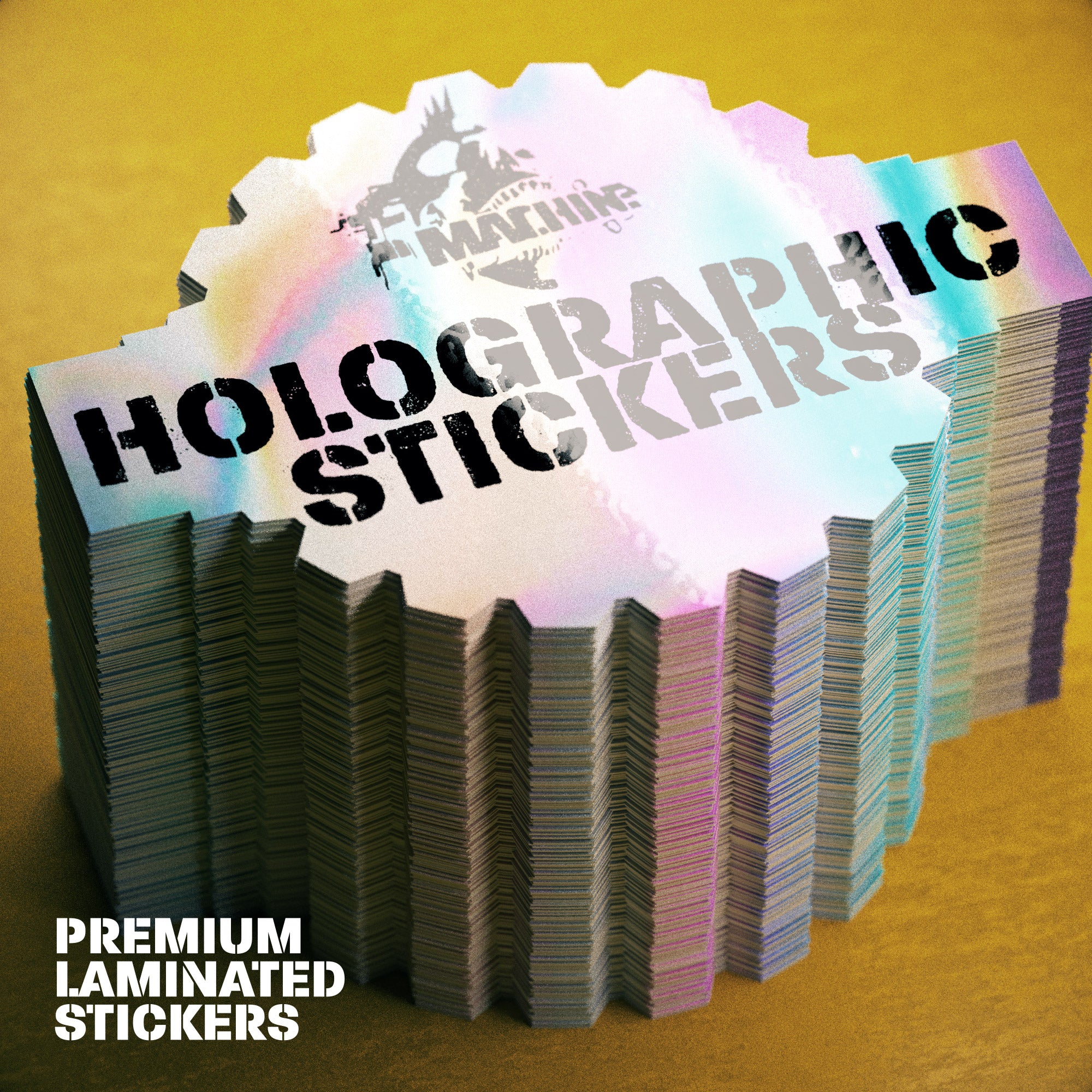 LAMINATED HOLOGRAPHIC STICKERS