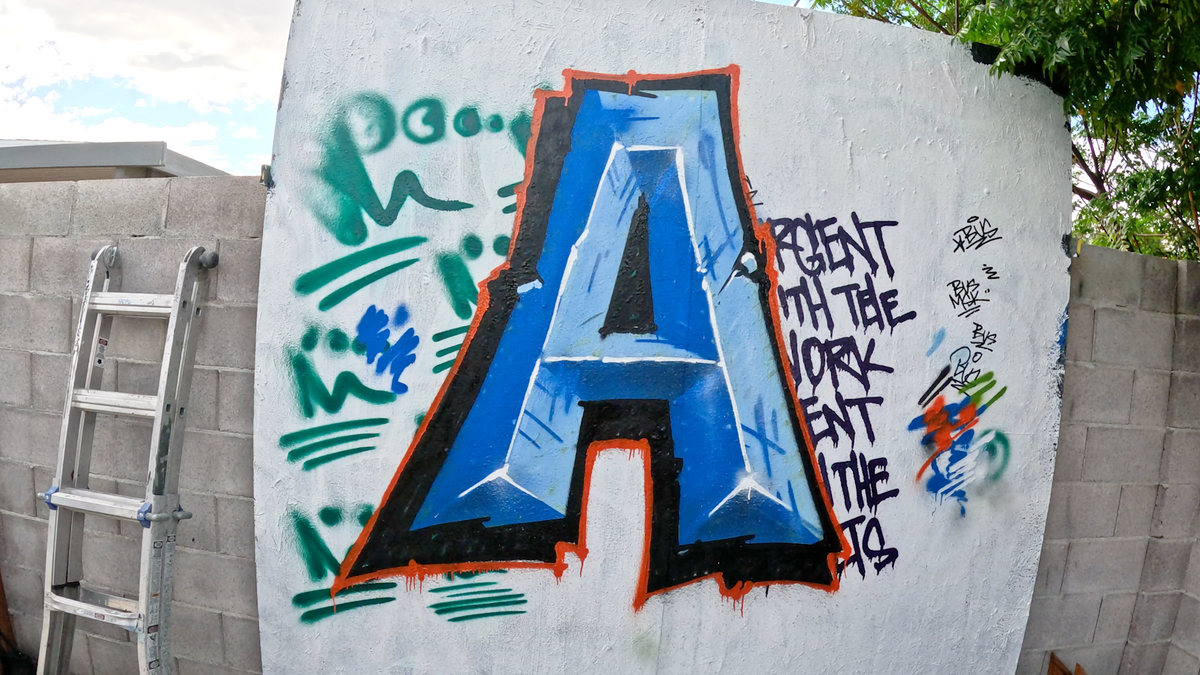 Dirty Bevel Letters: A (Graffiti Alphabet Series)