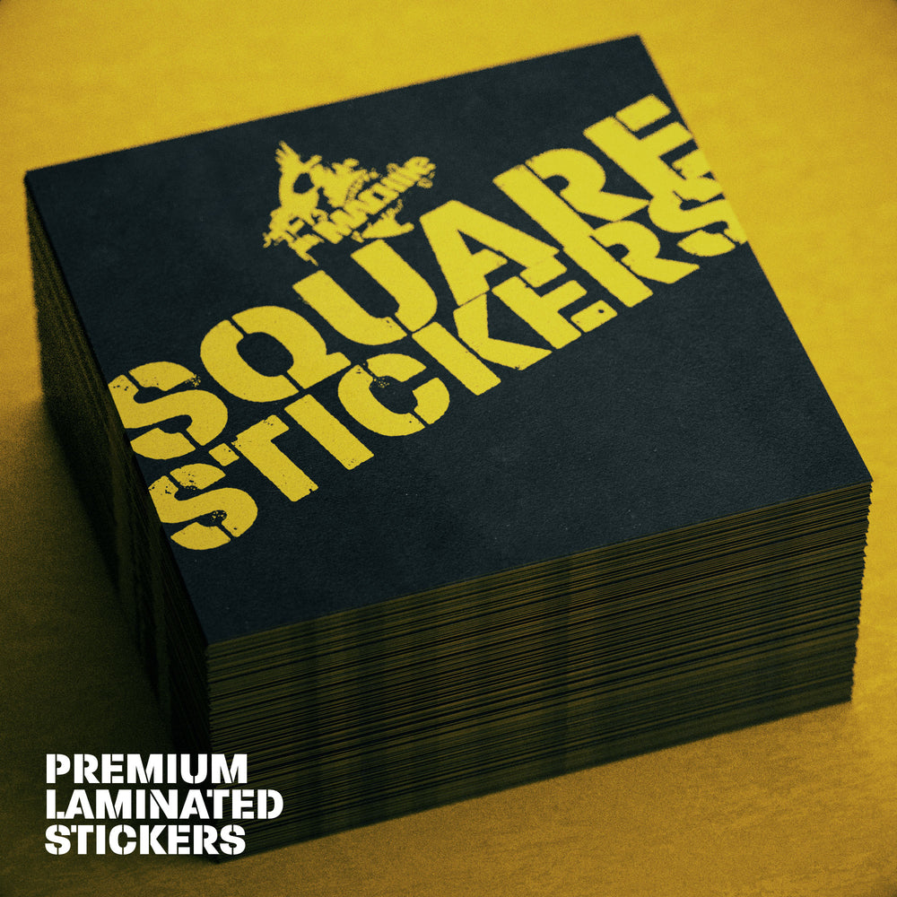 Square Box Sticker LAMINATED SQUARE STICKERS