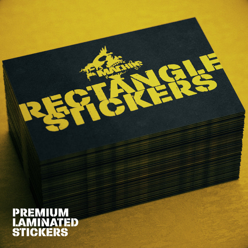 LAMINATED RECTANGLE STICKERS