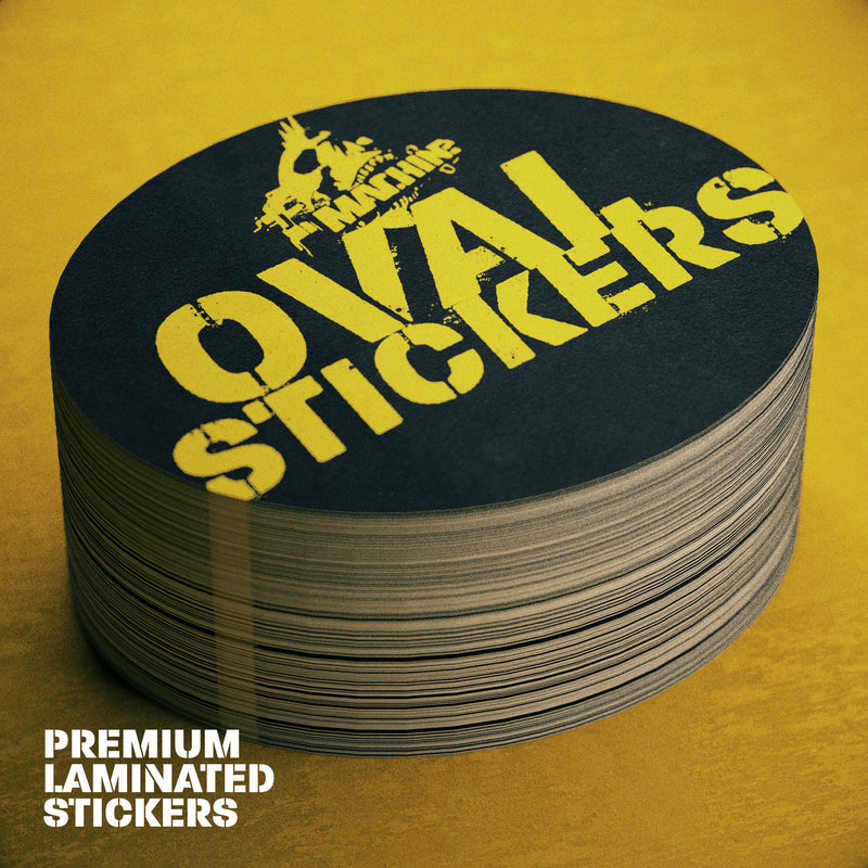 LAMINATED OVAL STICKERS