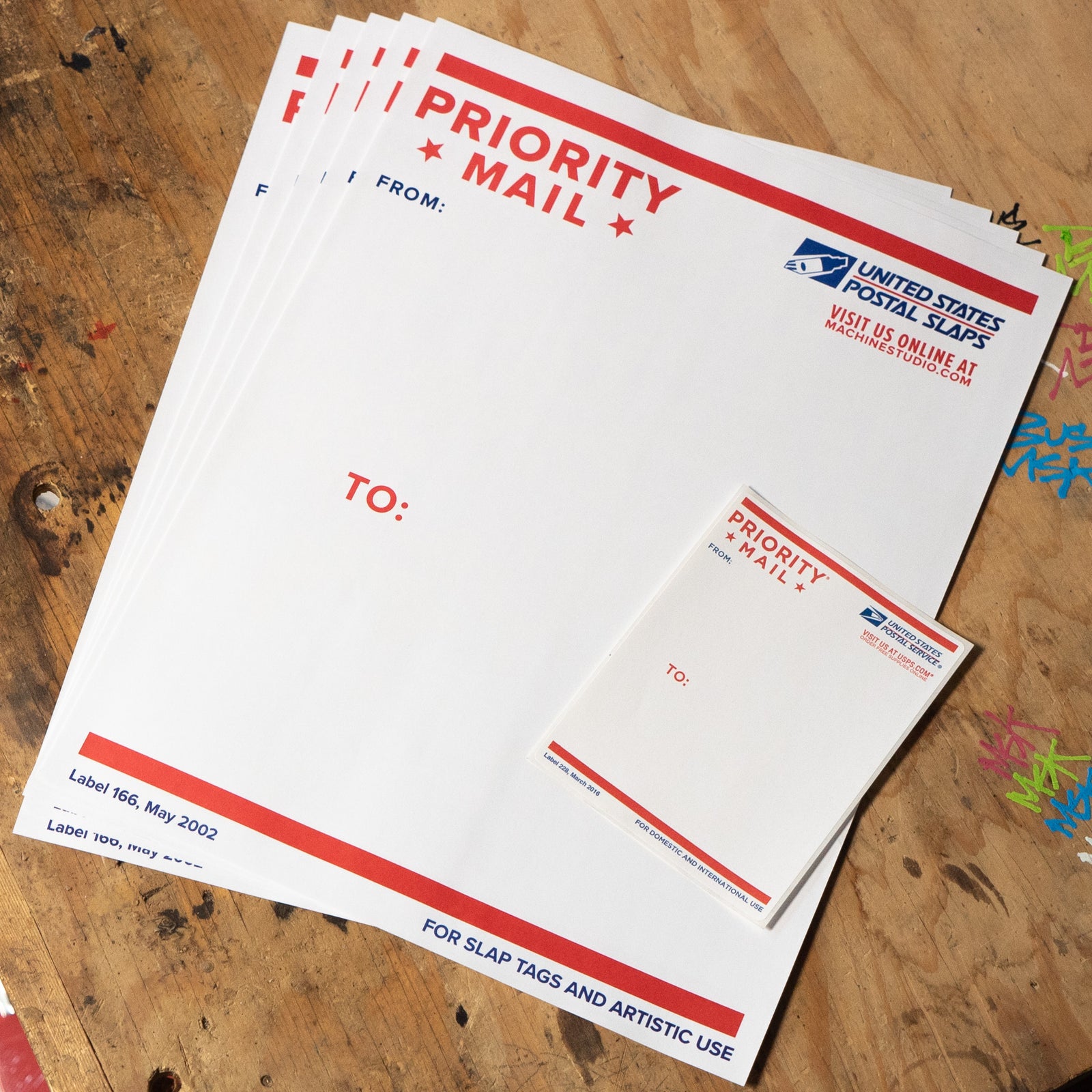 11x14 Big Postal Slaps - Priority Mail – Machine Studio