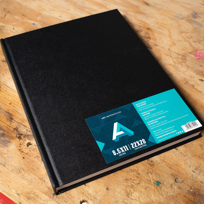 Art Alternatives Hard Cover Spiral-Bound Sketch Book - 8.5x11 inch